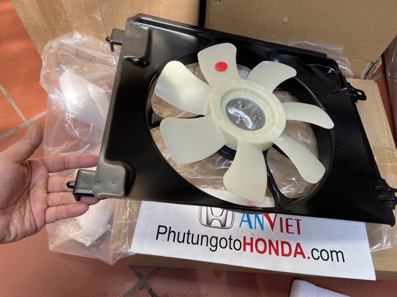 Cụm mô tơ quạt két nước bên phụ xe Honda CIVIC 2006-2011